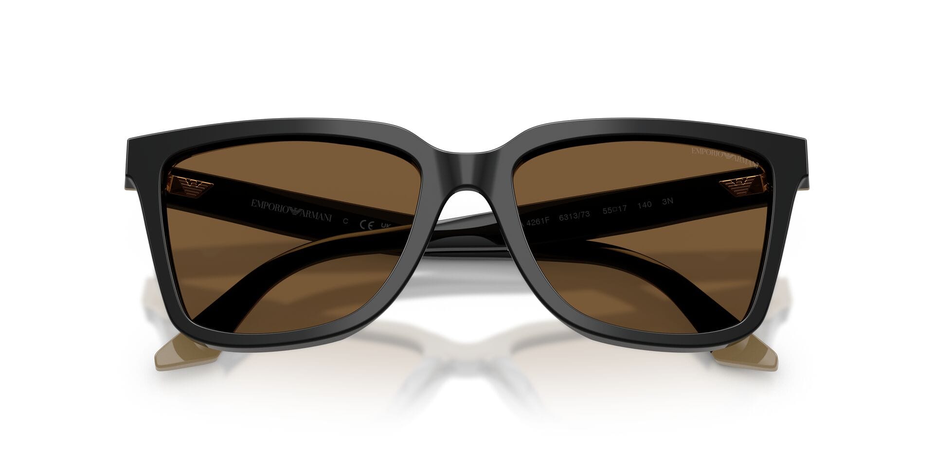 Emporio Armani EA 4261F 6313/73 3N 0EA4261F Sunglass Black Female Full Shel Sunglass — view 7
