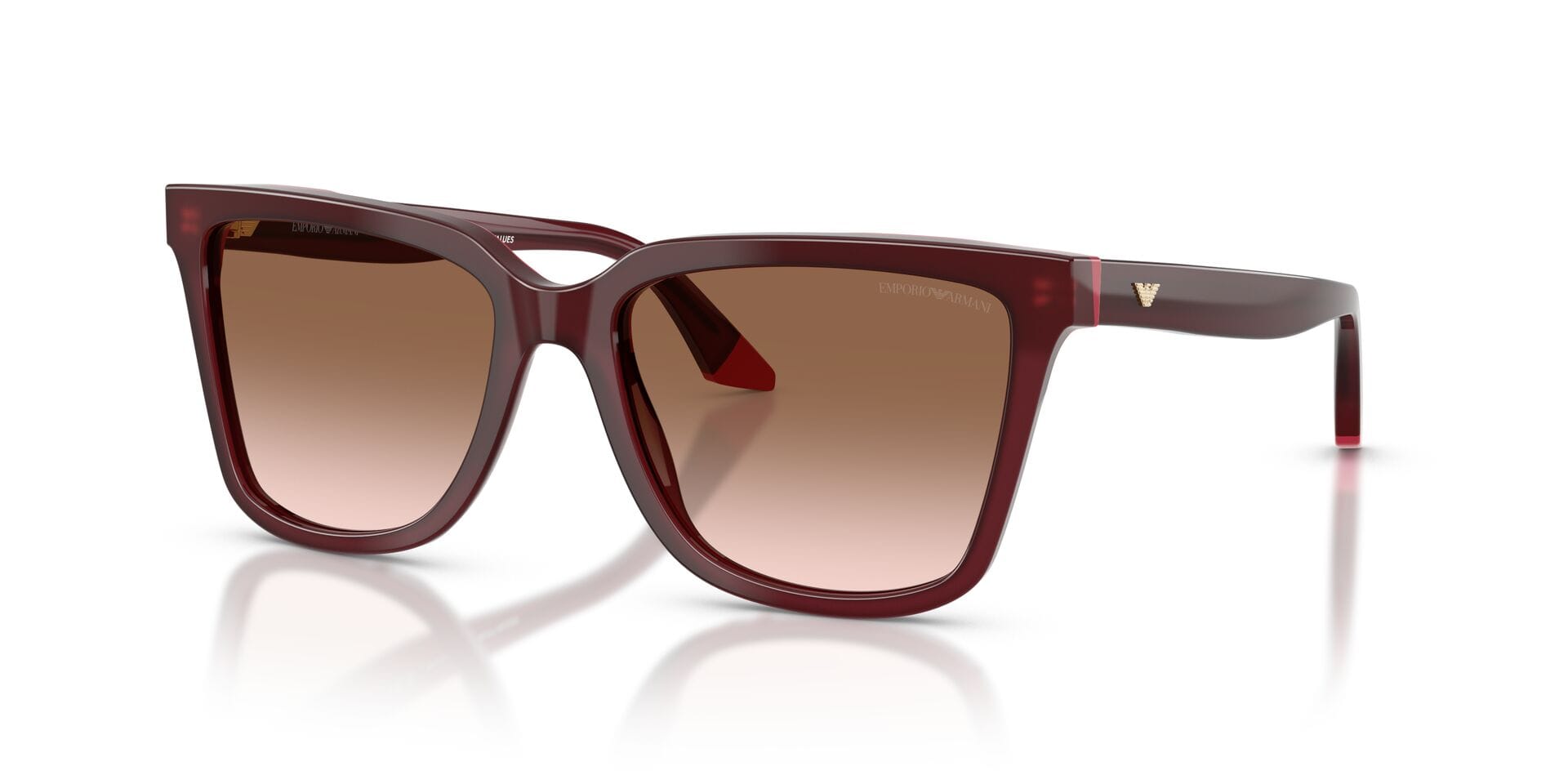 Emporio Armani EA 4261F 6320/13 2N 0EA4261F Sunglass Maroon Female Full She Sunglass — view 1