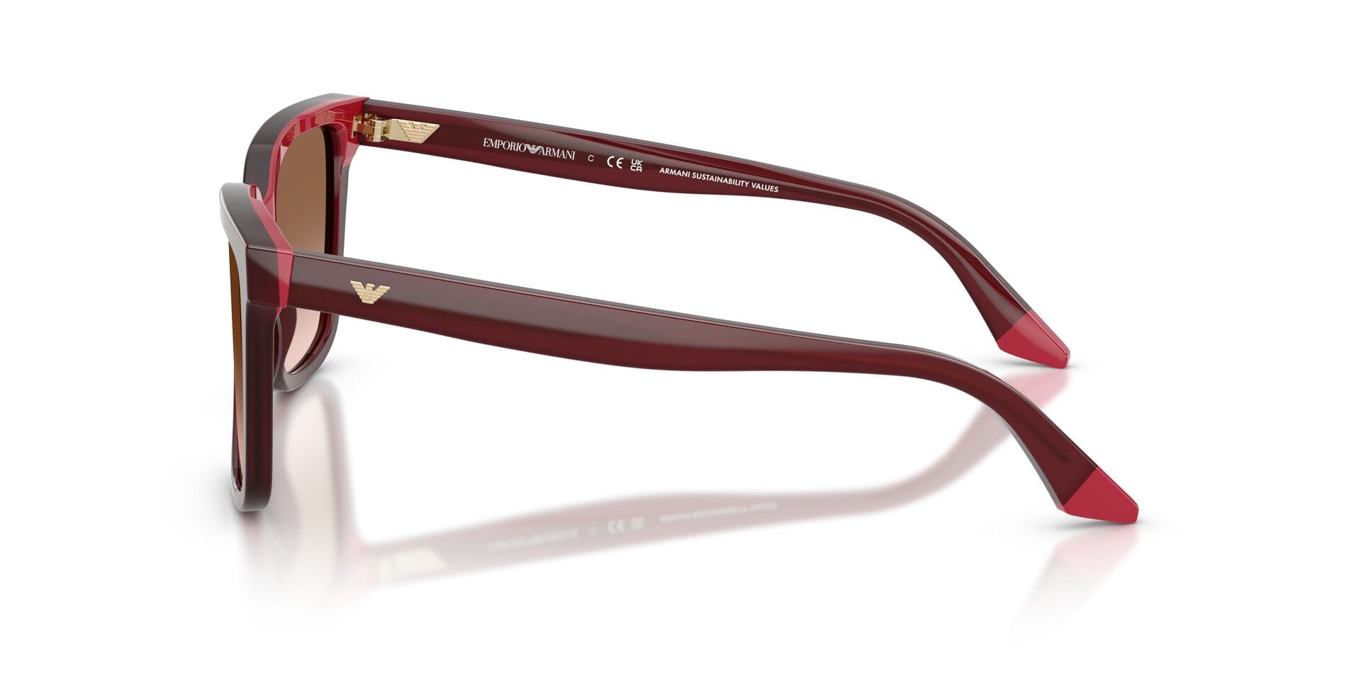 Emporio Armani EA 4261F 6320/13 2N 0EA4261F Sunglass Maroon Female Full She Sunglass — view 5
