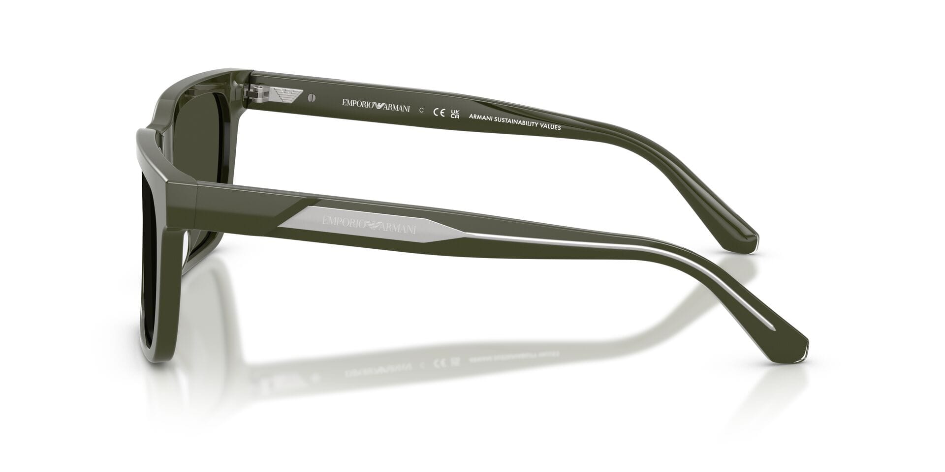 Emporio Armani EA 4262-U 6321/82 3N 0EA4262U Sunglass Green Male Full Shell Sunglass — Green frame — view 5