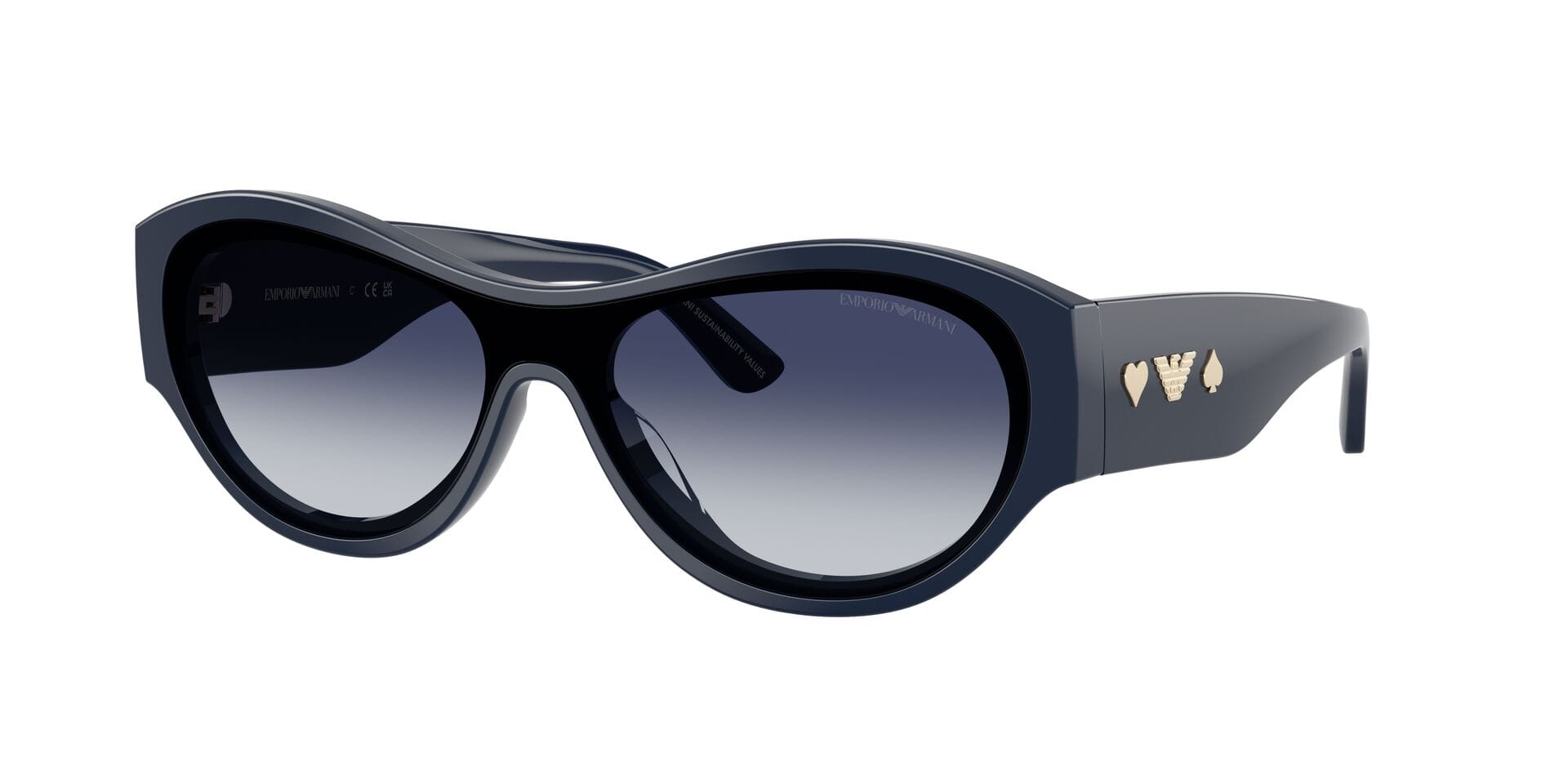Emporio Armani EA 4265-U 6039/8S 3N 0EA4265U Sunglass Black Female Full She Sunglass — Black frame — view 3