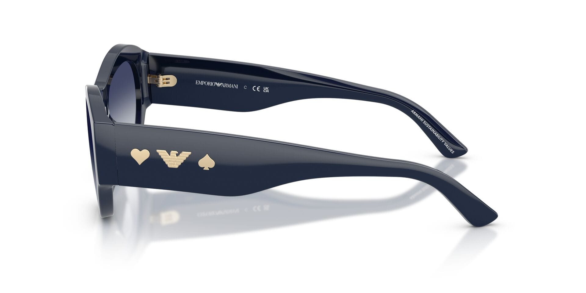 Emporio Armani EA 4265-U 6039/8S 3N 0EA4265U Sunglass Black Female Full She Sunglass — Black frame — view 5