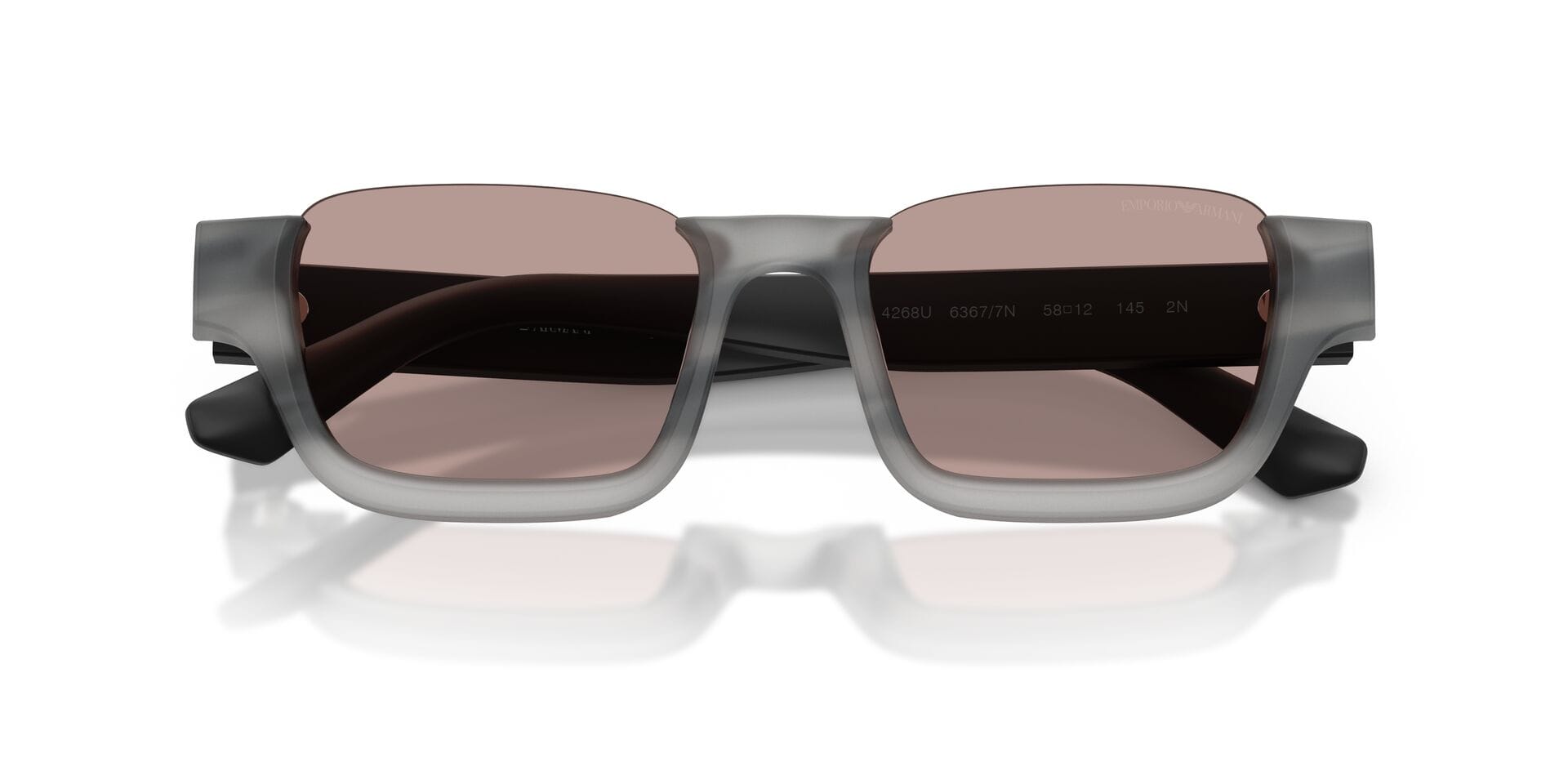 Emporio Armani EA 4268U 6367/7N 2N 0EA4268U Sunglass Havana Unisex RimLess Sunglass — Havana frame — view 7