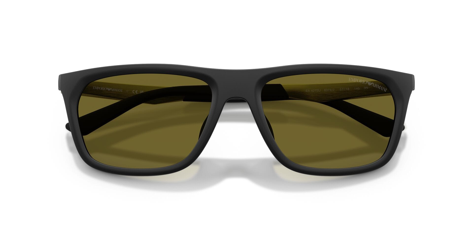 Emporio Armani EA 4272U 6374/2 3N 0EA4272U Sunglass Matt Black Male Full Al Sunglass — view 7