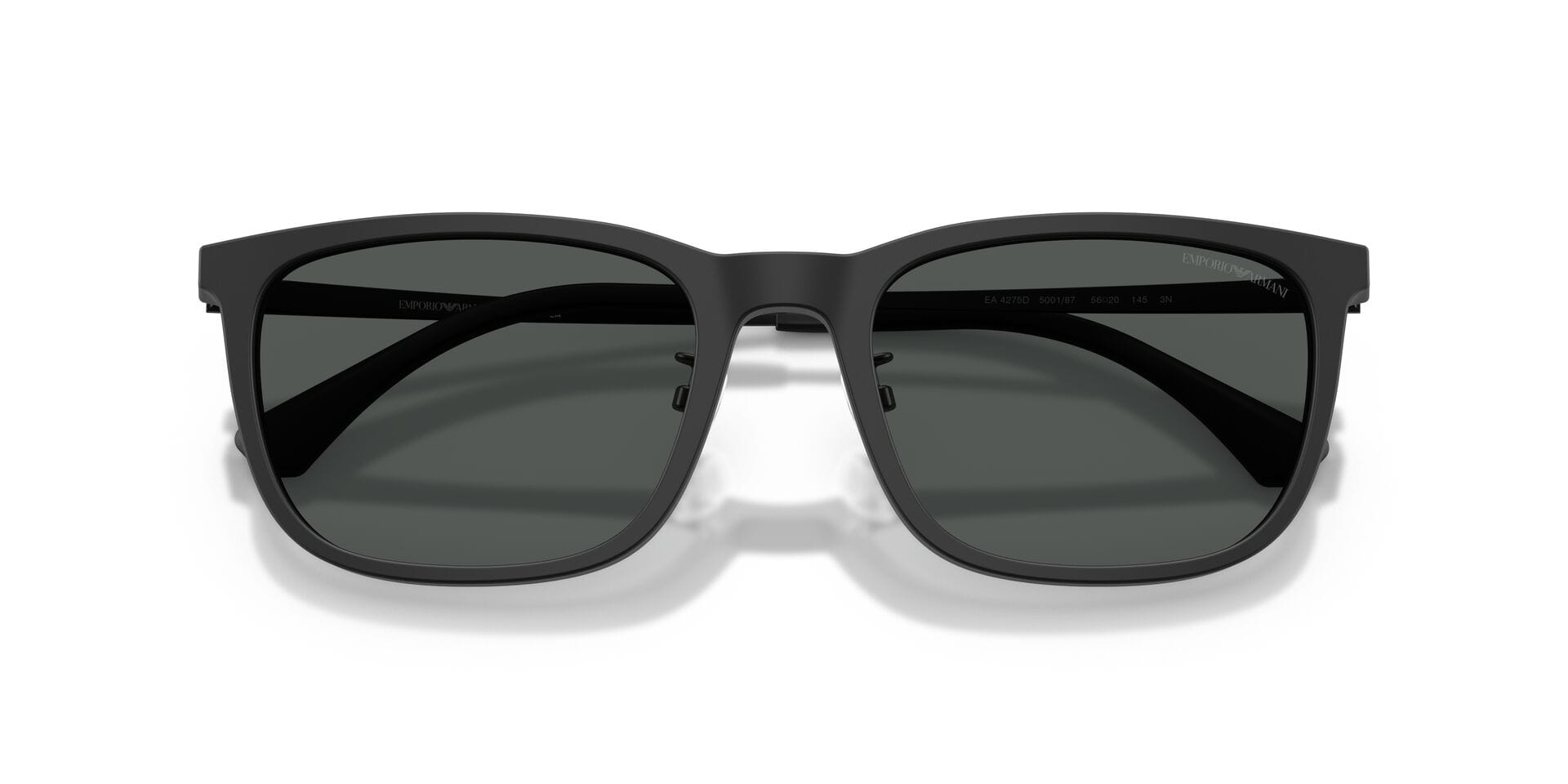 Emporio Armani EA 4275D 5001/87 3N 0EA4275D Sunglass Matt Black Male Full M Sunglass — Matt Black frame — view 7