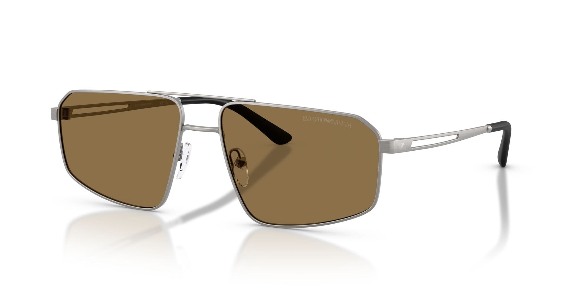 Emporio Armani EA 2173 3032/73 2N 0EA2173 Sunglass Gun Metal Male Metal Met Sunglass — Gun Metal frame — view 4