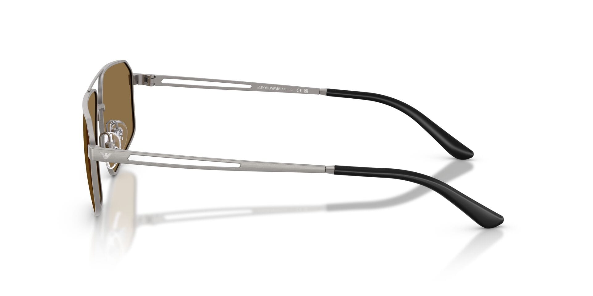 Emporio Armani EA 2173 3032/73 2N 0EA2173 Sunglass Gun Metal Male Metal Met Sunglass — Gun Metal frame — view 9