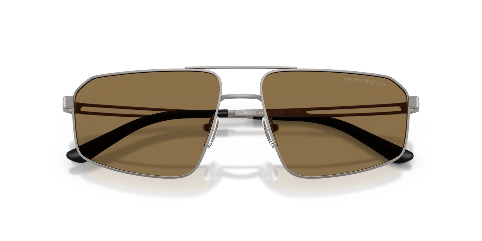 Emporio Armani EA 2173 3032/73 2N 0EA2173 Sunglass Gun Metal Male Metal Met Sunglass — Gun Metal frame — view 13