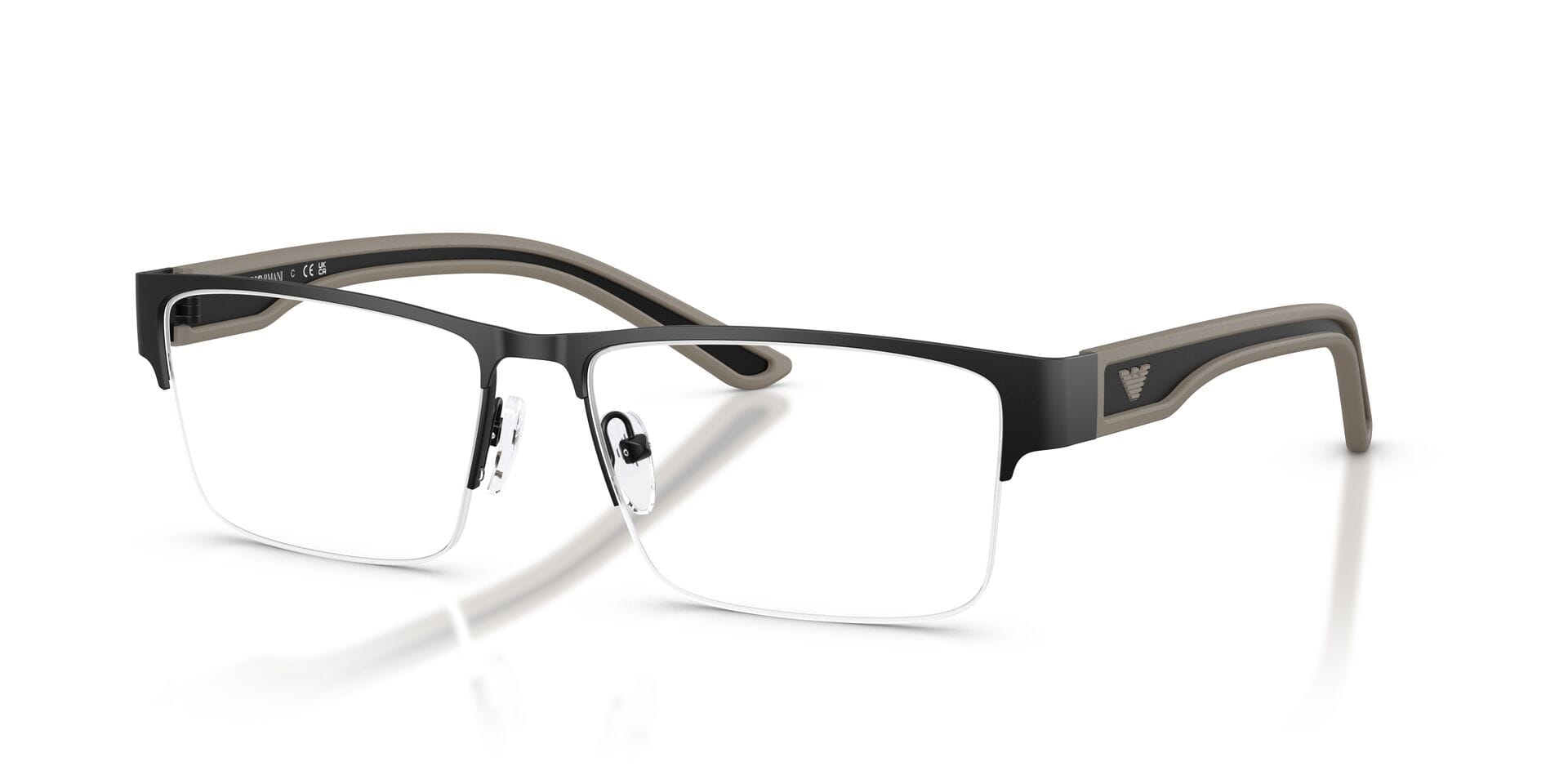 EA 1182 3001 0EA1182 Frame Matt Black Male Supra Shell Frame — Matt Black frame — view 4