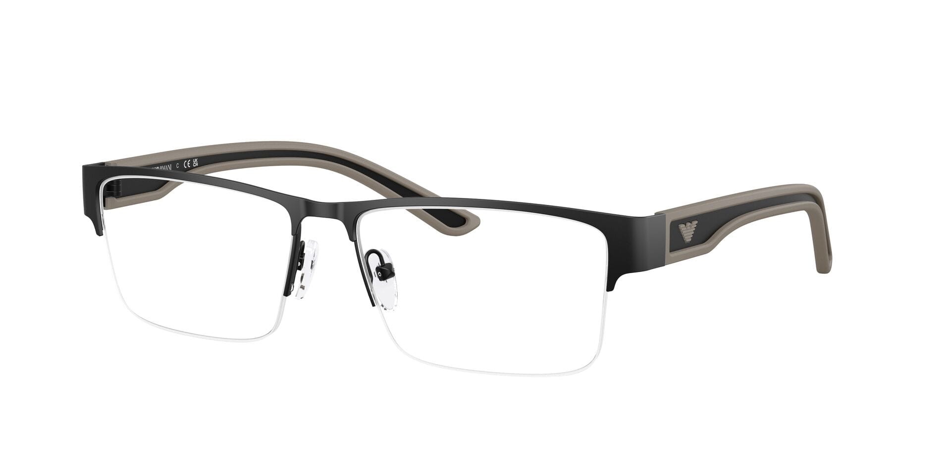EA 1182 3001 0EA1182 Frame Matt Black Male Supra Shell Frame — Matt Black frame — view 5