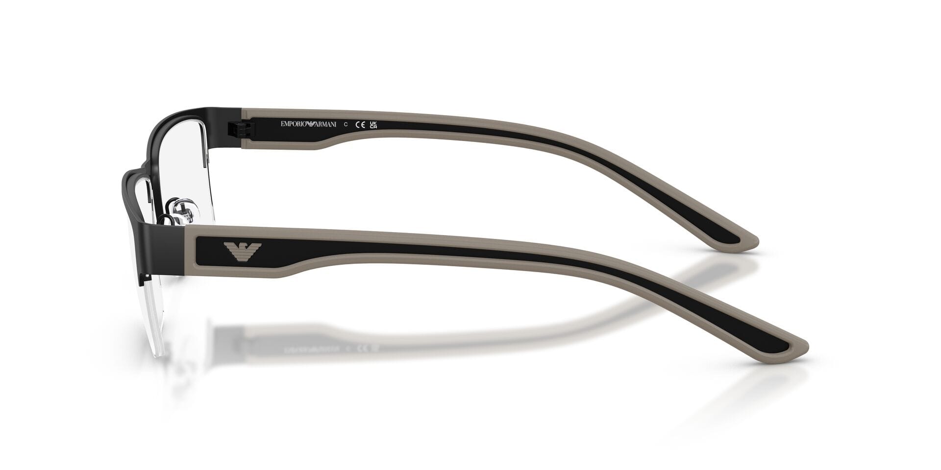 EA 1182 3001 0EA1182 Frame Matt Black Male Supra Shell Frame — Matt Black frame — view 10