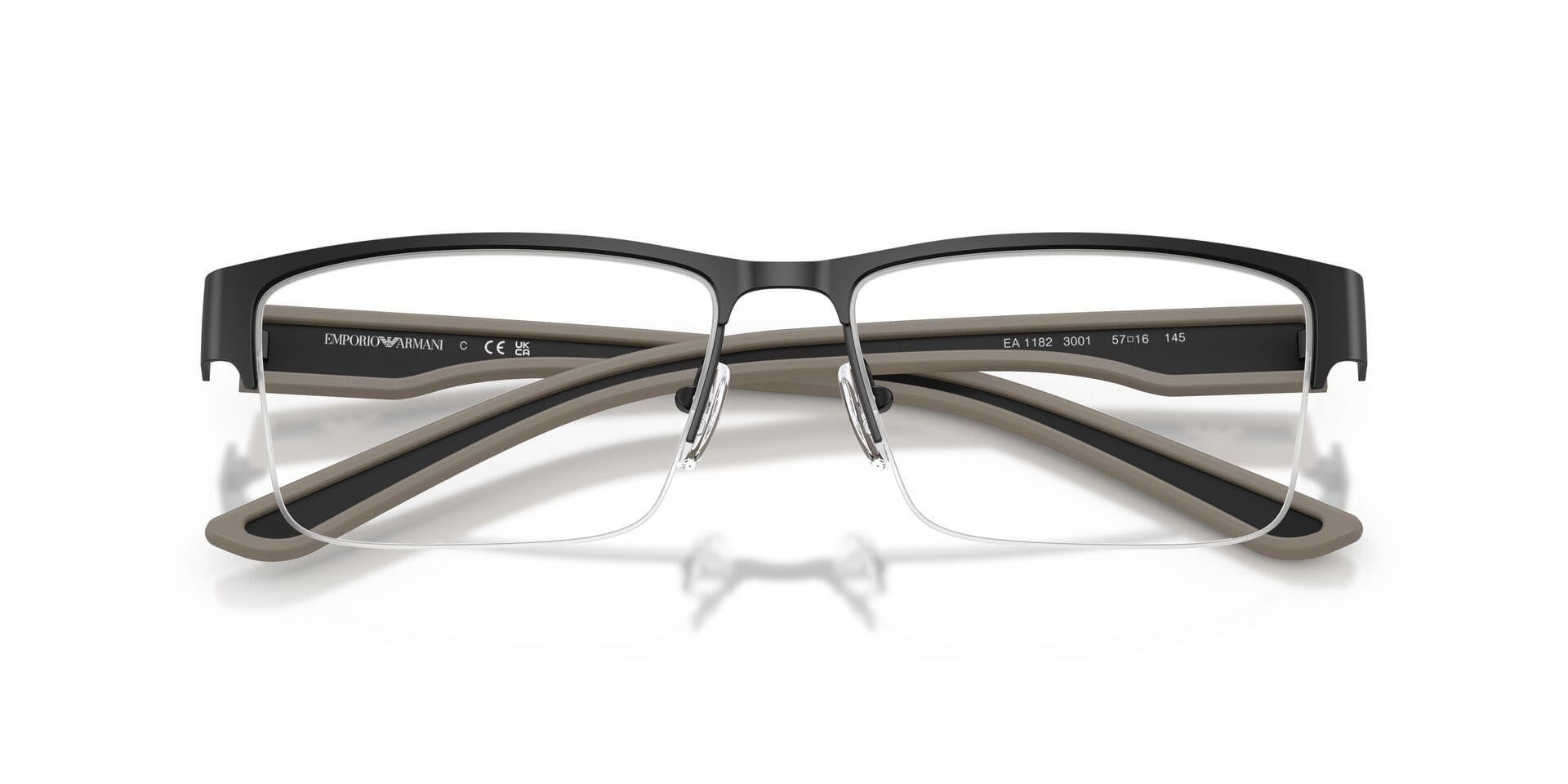 EA 1182 3001 0EA1182 Frame Matt Black Male Supra Shell Frame — Matt Black frame — view 13