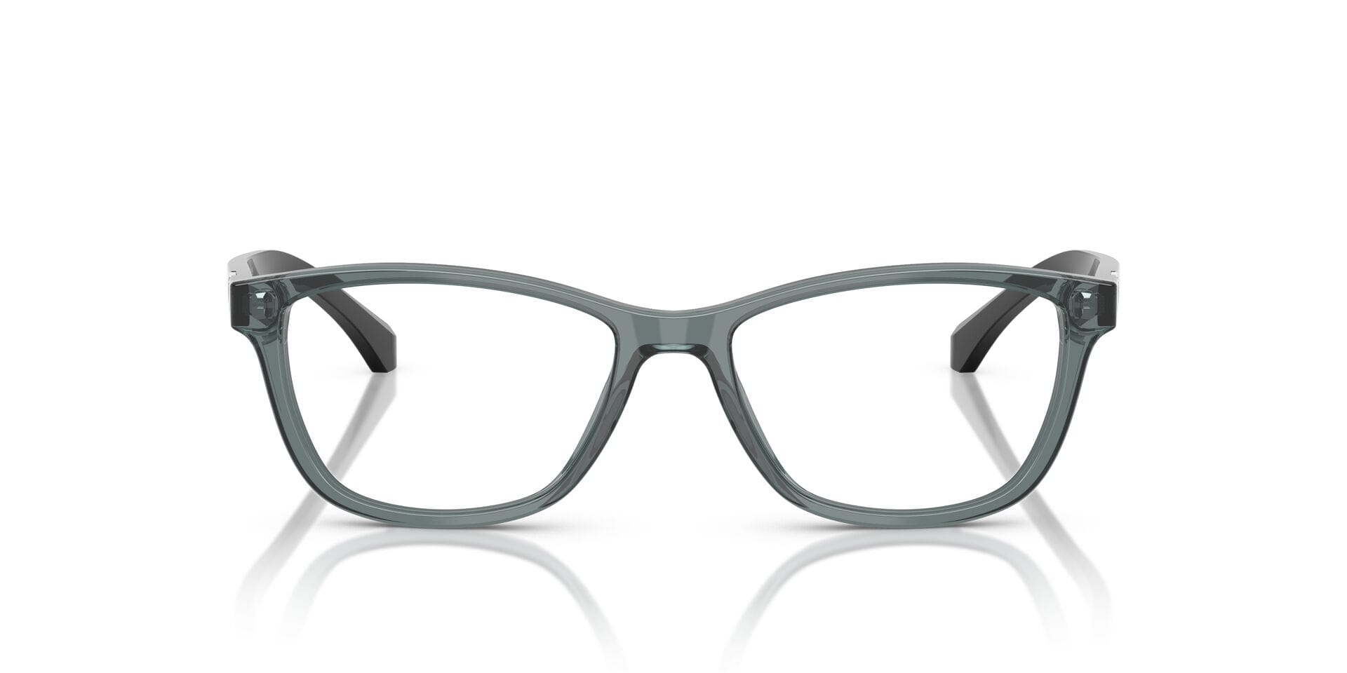 Emporio Armani 0EA3099 Frame Transparent Grey Female Shell S Frame — Transparent Grey frame — view 4