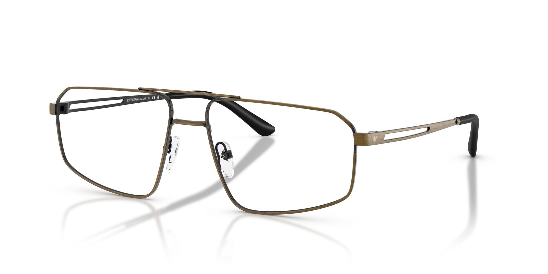 Emporio Armani 0EA1184 Frame Gold Male Metal Metal Frame — Gold frame — view 1