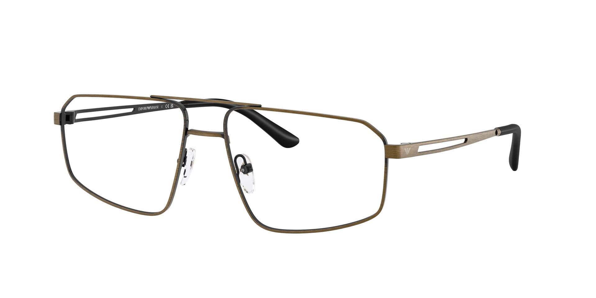 Emporio Armani 0EA1184 Frame Gold Male Metal Metal Frame — Gold frame — view 3