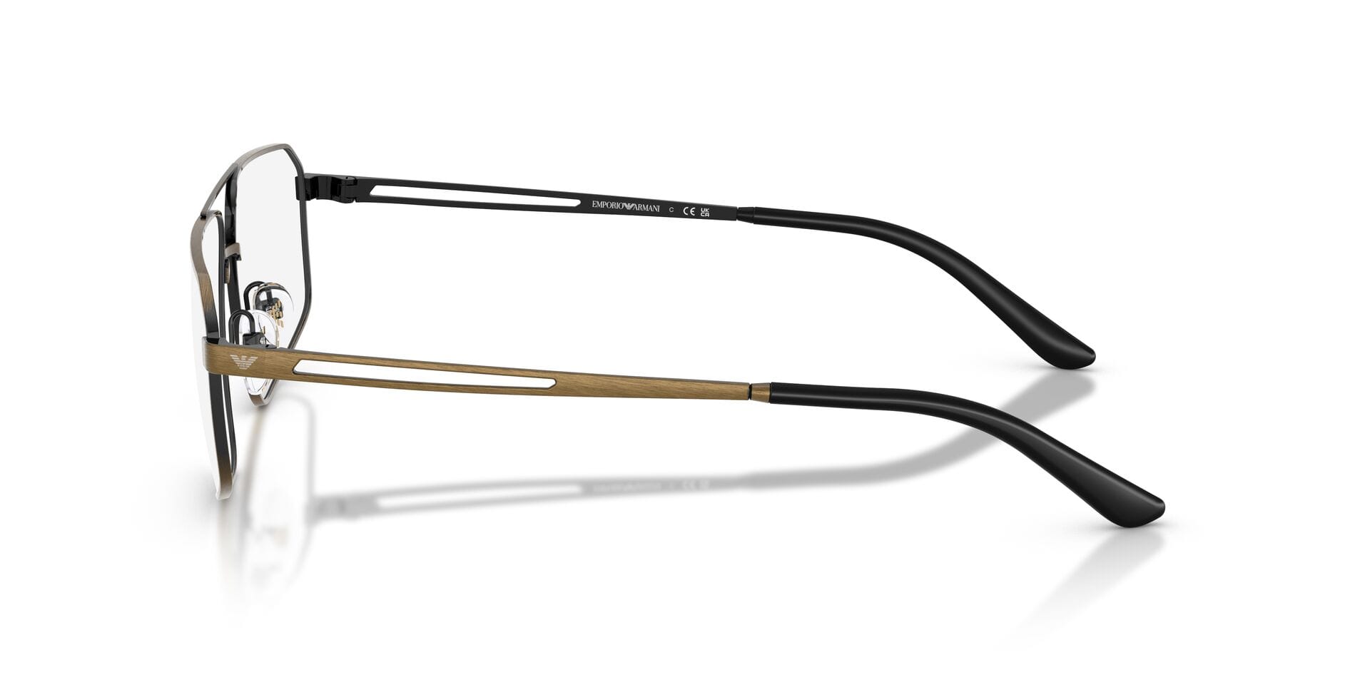 Emporio Armani 0EA1184 Frame Gold Male Metal Metal Frame — Gold frame — view 5