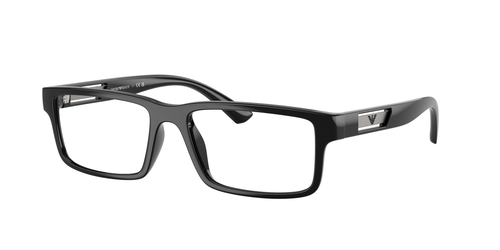 Emporio Armani 0EA3278 Frame Black Male Shell Shell Frame — Black frame — view 3