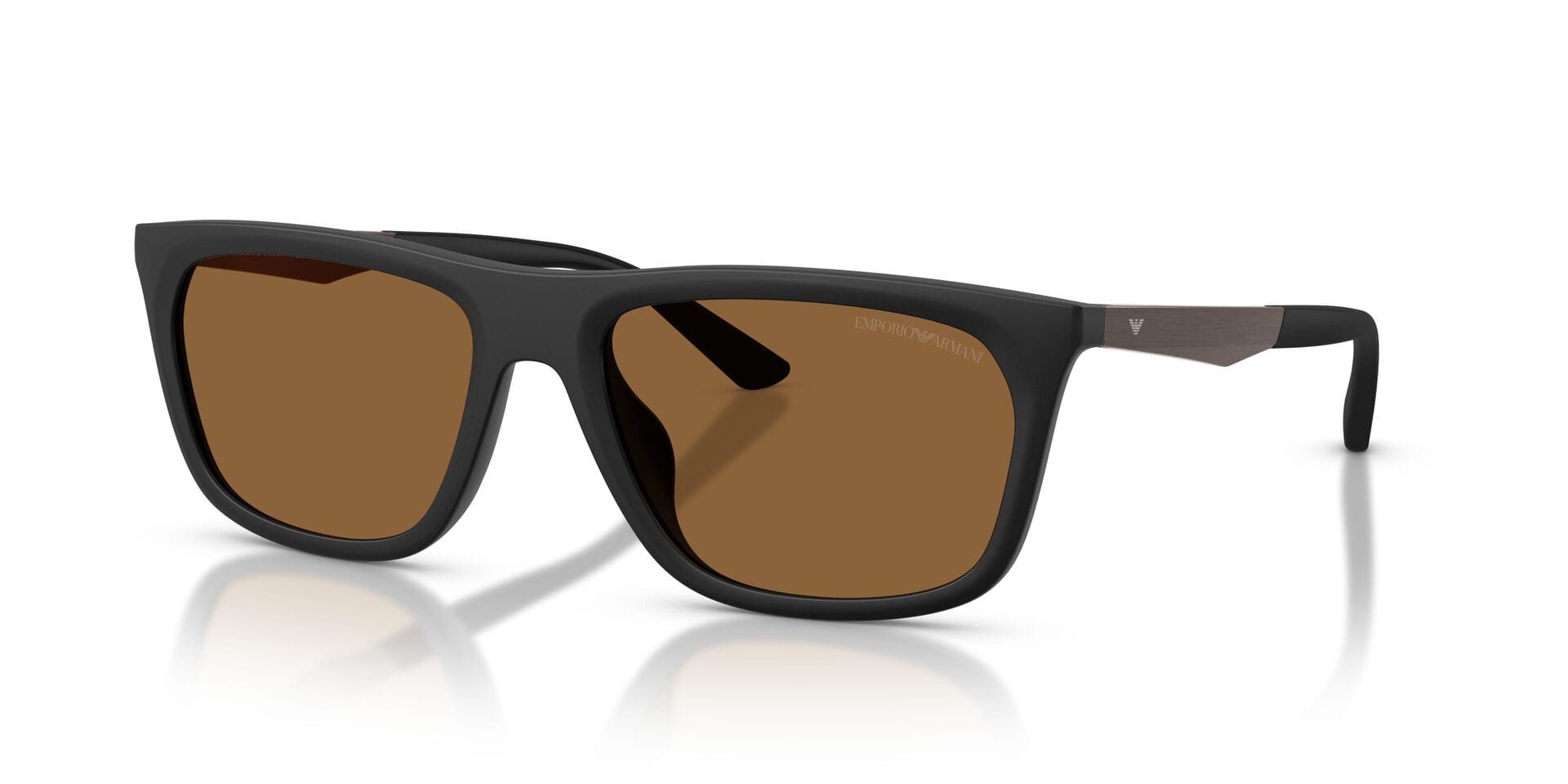 Emporio Armani 0EA4272U Sunglass Matt Black Male Shell Alumi Sunglass — Matt Black frame — view 4