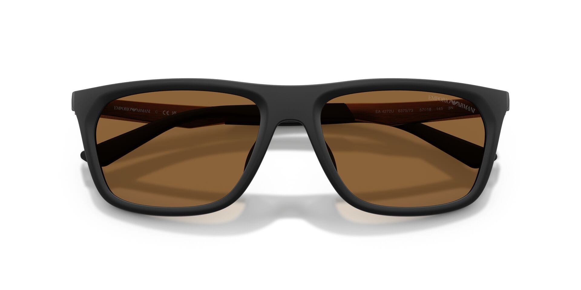 Emporio Armani 0EA4272U Sunglass Matt Black Male Shell Alumi Sunglass — Matt Black frame — view 13