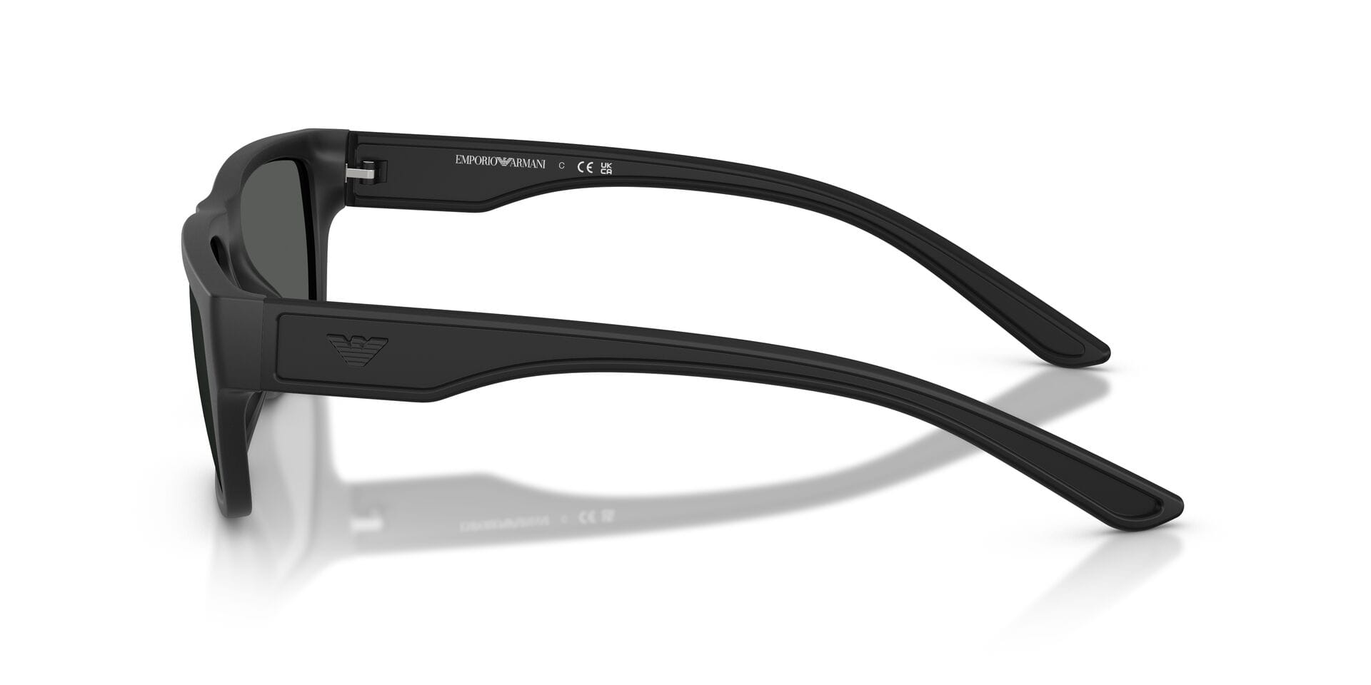 Emporio Armani 0EA4367U Sunglass Matt Black Male Shell Shell Sunglass — Matt Black frame — view 5