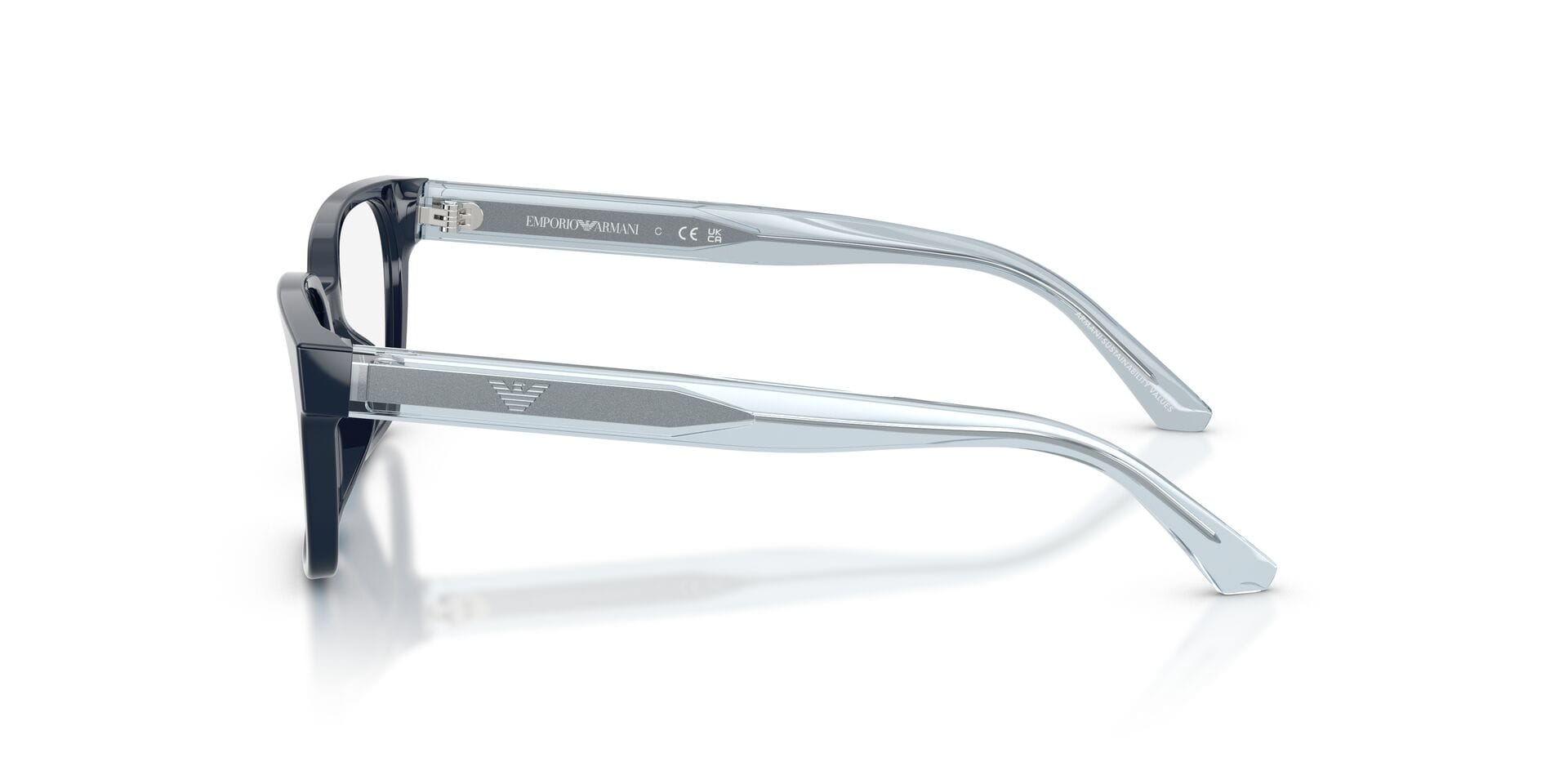 Emporio Armani 0EK3013U Frame Blue Male Shell Shell Frame — Blue frame — view 5