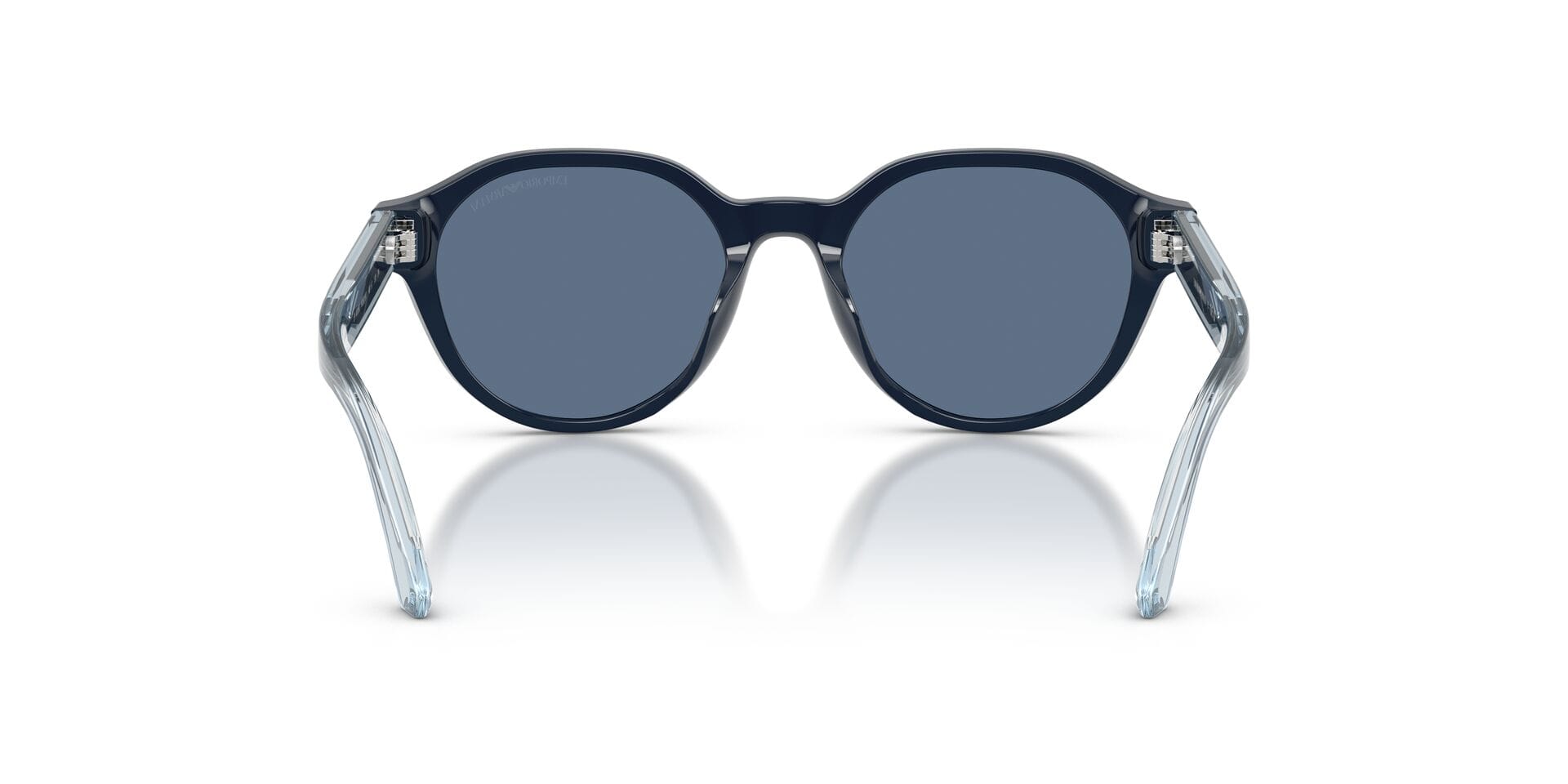 Emporio Armani 0EK4008U Sunglass Blue Male Full Shell Sunglass — Blue frame — view 2