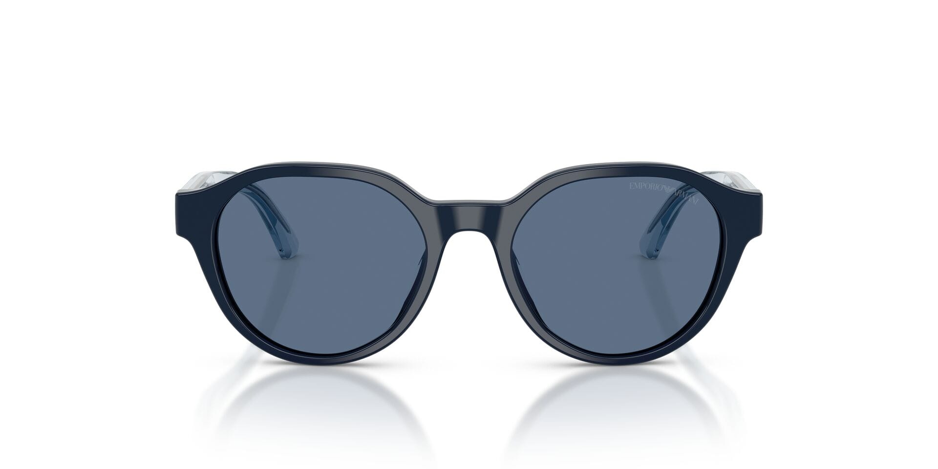 Emporio Armani 0EK4008U Sunglass Blue Male Full Shell Sunglass — Blue frame — view 4