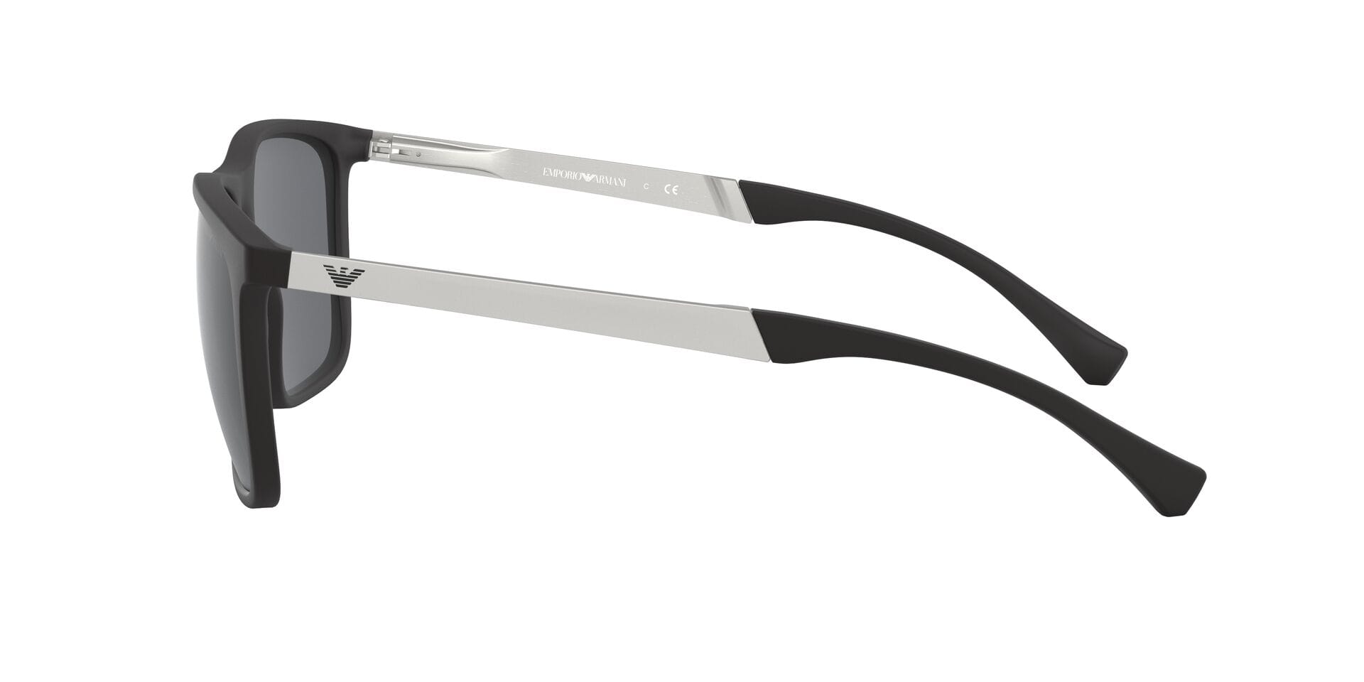 Emporio Armani EA4150 Sunglass Black Male Full Metal Sunglass — Black frame — view 5