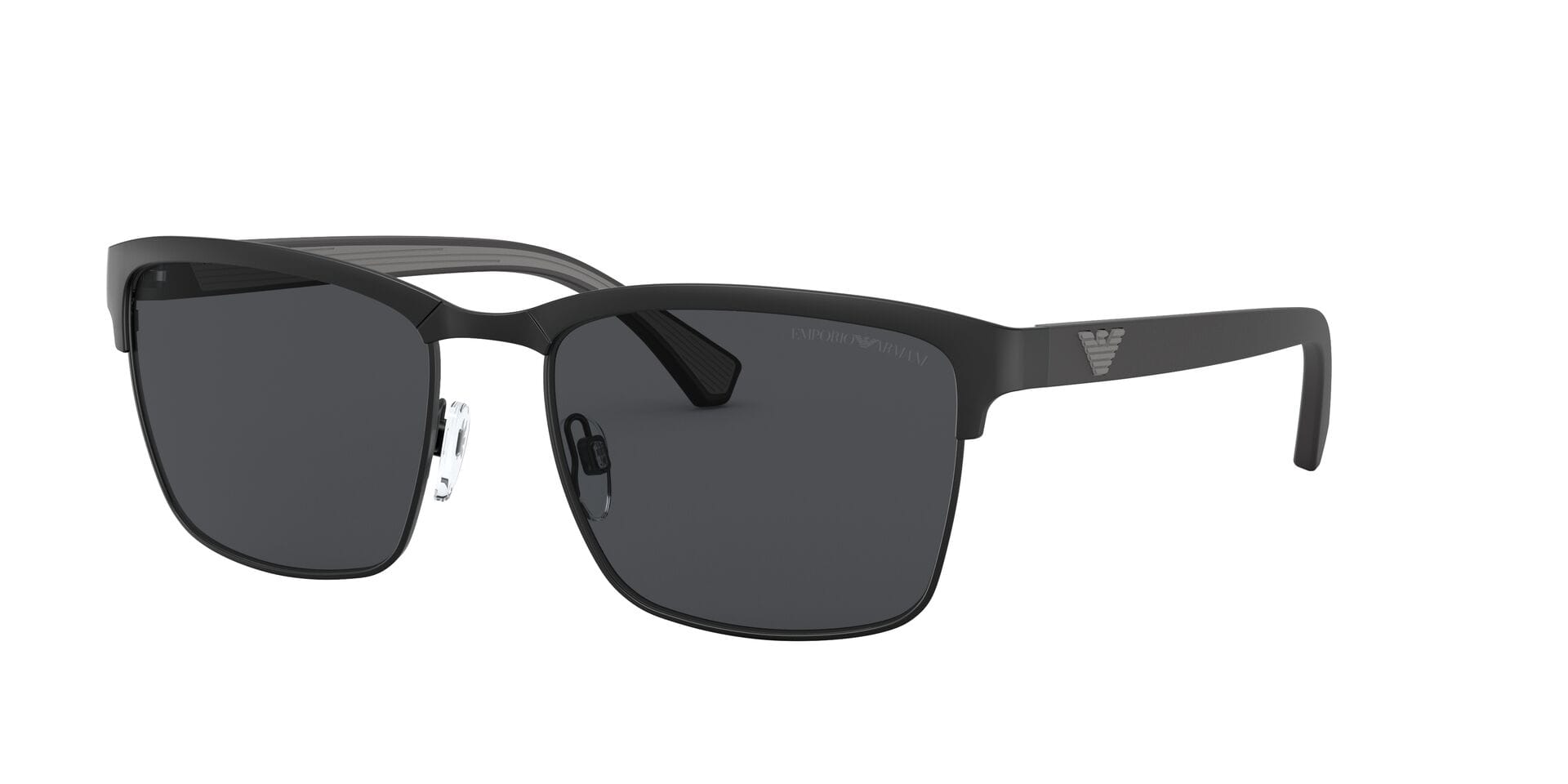 Emporio Armani EA2087 Sunglass Black Male Full Shell Sunglass — Black frame — view 1
