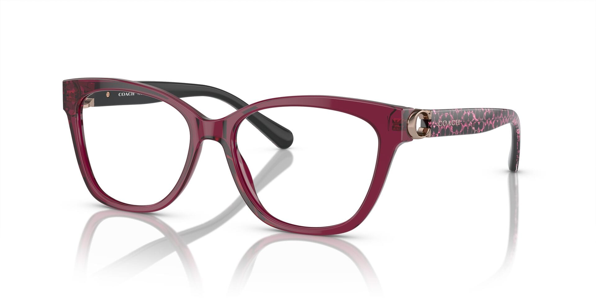 Coach 0HC6120 Frame Purple Female Full Shell Frame — Purple frame — view 4