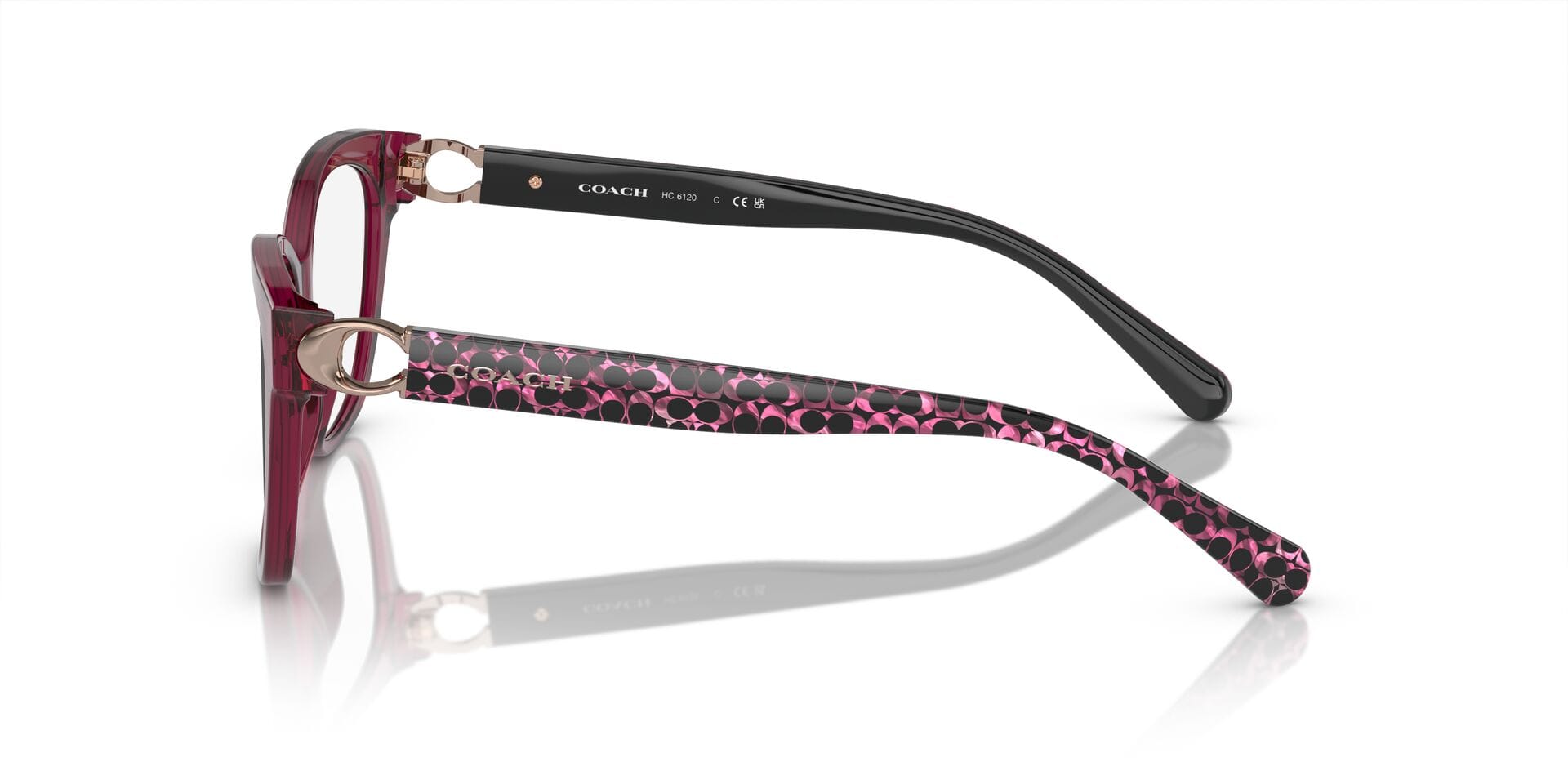 Coach 0HC6120 Frame Purple Female Full Shell Frame — Purple frame — view 9