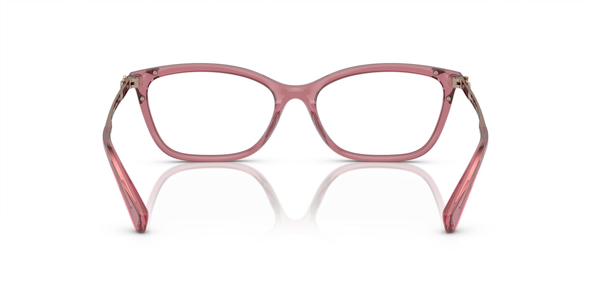 Coach 0HC6146U Frame Transparent Pink Female Full Metal Frame — Transparent Pink frame — view 11