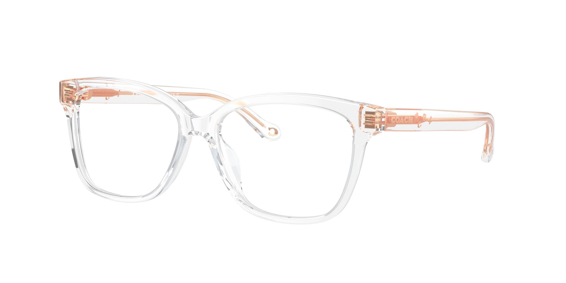 Coach 0HC6242U Frame Transparent Female Full Shell Frame — Transparent frame — view 3