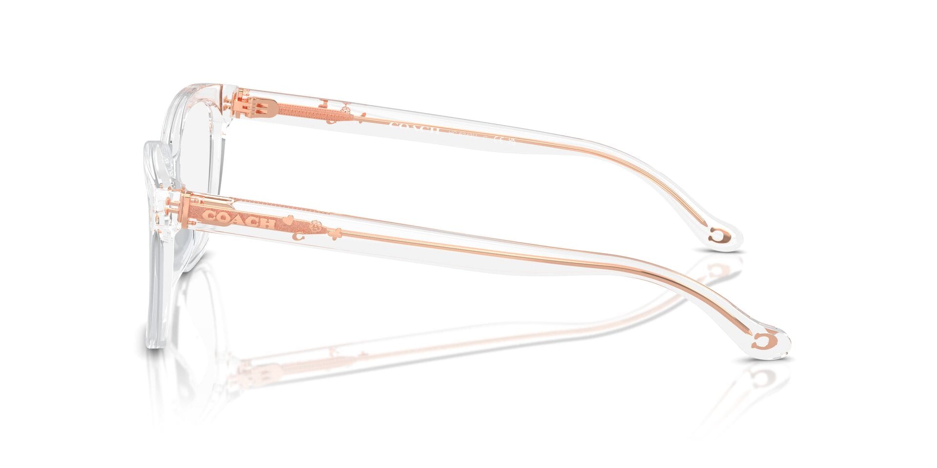 Coach 0HC6242U Frame Transparent Female Full Shell Frame — Transparent frame — view 5