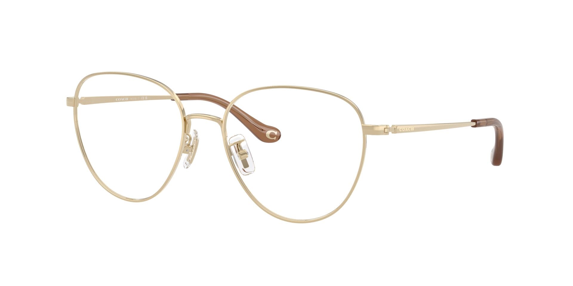 Coach 0HC5192 Frame Light Gold Female Full Metal Frame — Light Gold frame — view 3