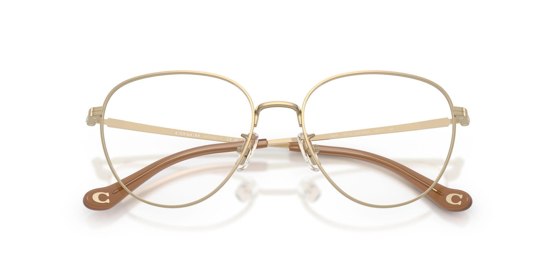 Coach 0HC5192 Frame Light Gold Female Full Metal Frame — Light Gold frame — view 7
