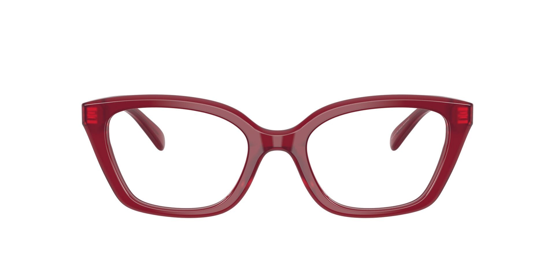 Coach 0HC6270U Frame Transparent Maroon Female Full Shell Frame — Transparent Maroon frame — alternate view