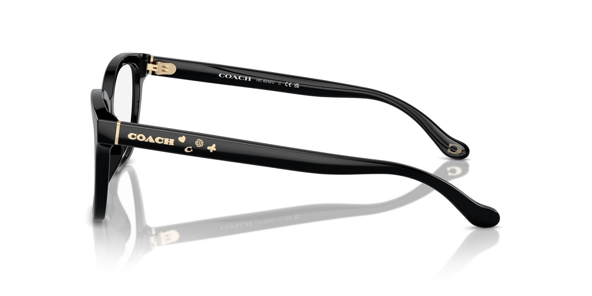 Coach 0HC6242-U Frame Black Female Full Shell Frame — Black frame — view 9