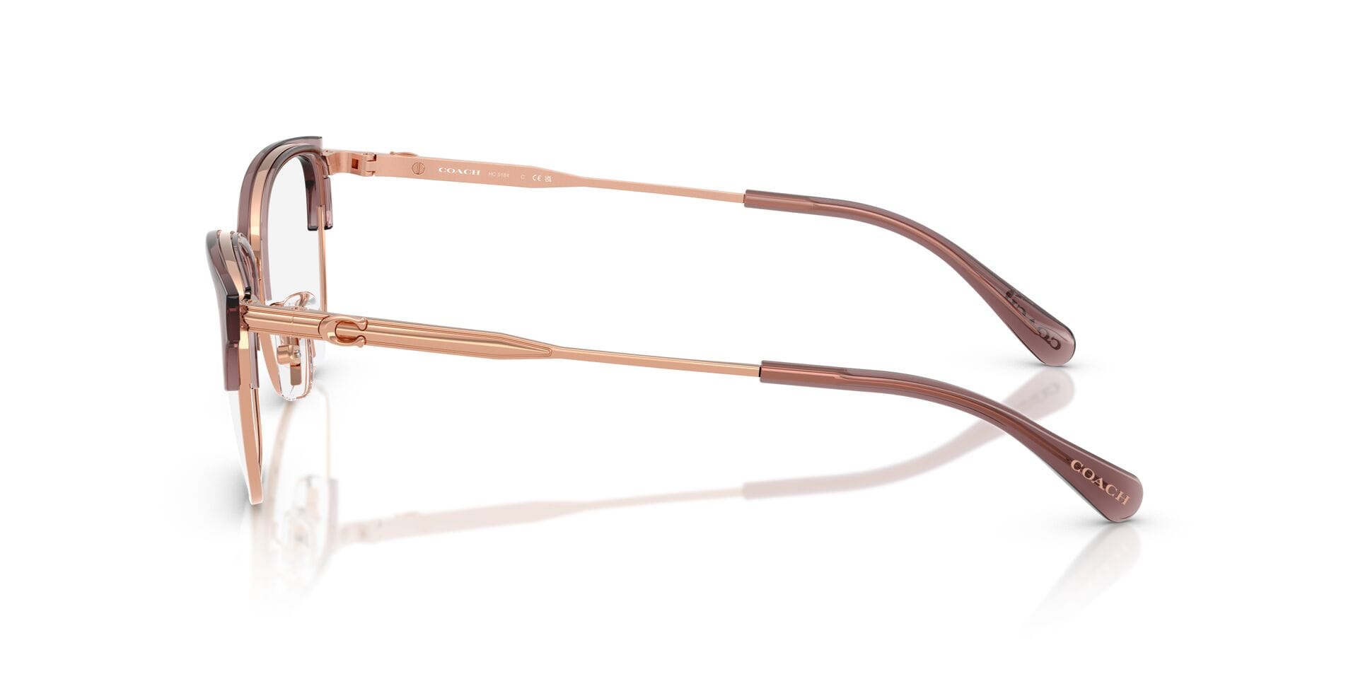 Coach 0HC5184 Frame Rose Gold Female Metal Metal Frame — Rose Gold frame — view 5