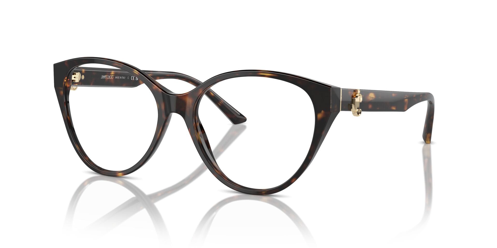 Jimmy Choo 0JC3009 Frame Havana Female Full Shell Frame — Havana frame — view 1