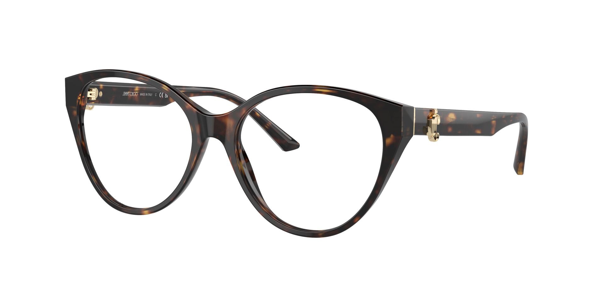 Jimmy Choo 0JC3009 Frame Havana Female Full Shell Frame — Havana frame — view 3