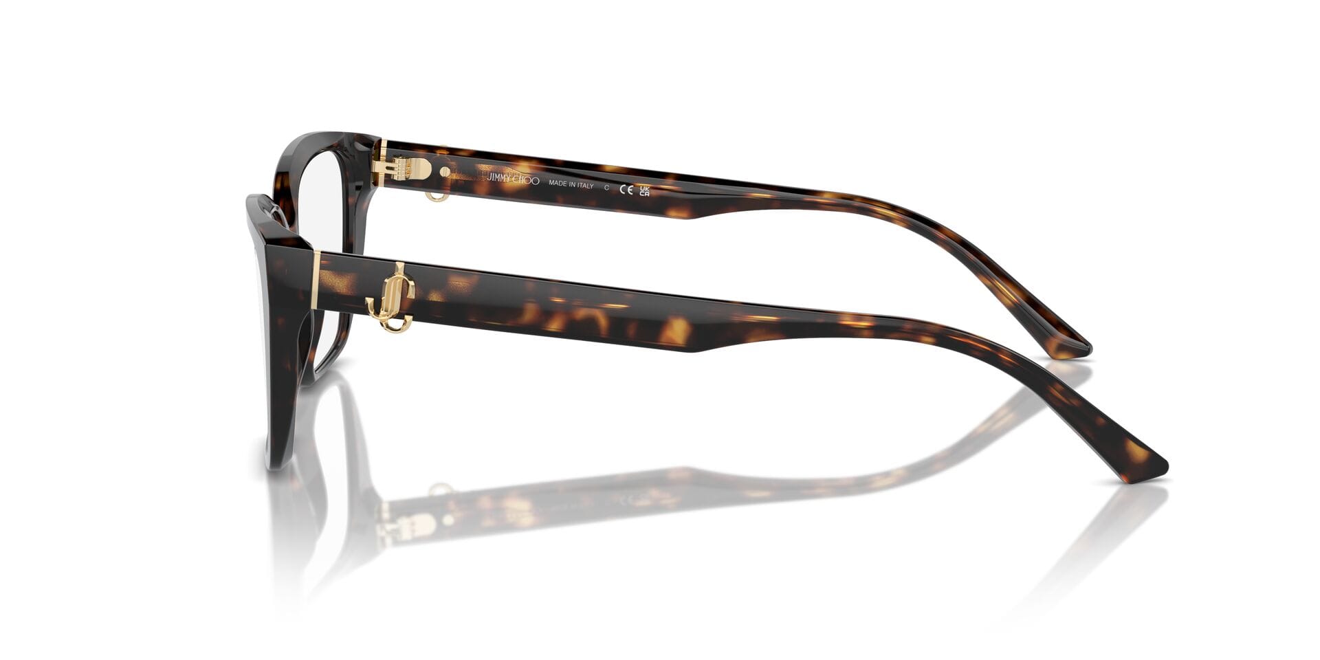 Jimmy Choo 0JC3008 Frame Havana Female Full Shell Frame — Havana frame — view 5