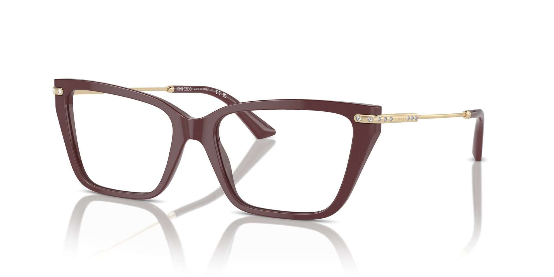 Jimmy Choo 0JC3002B Frame Red Female Full Metal Frame — Red frame — view 1