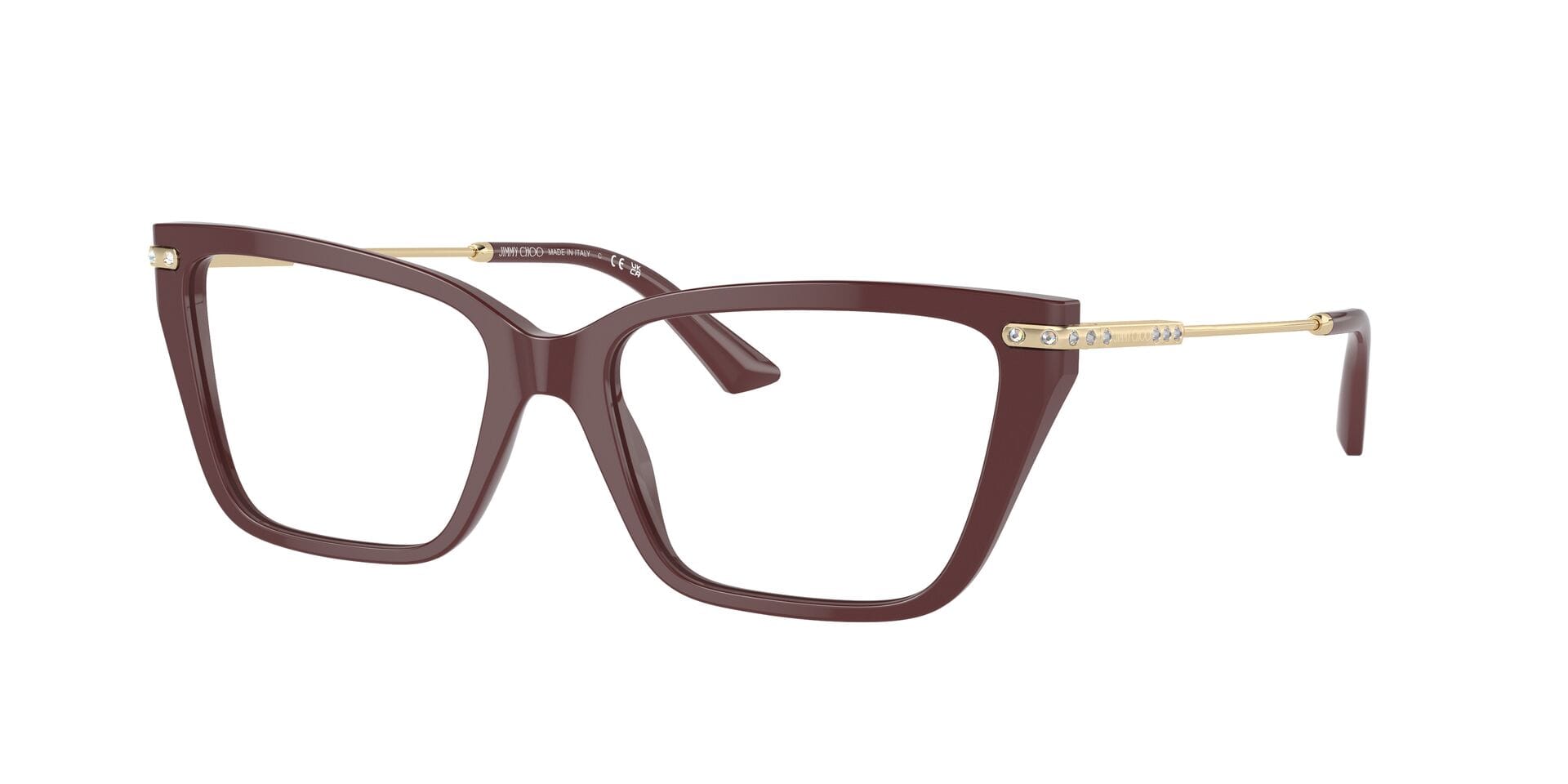 Jimmy Choo 0JC3002B Frame Red Female Full Metal Frame — Red frame — view 3