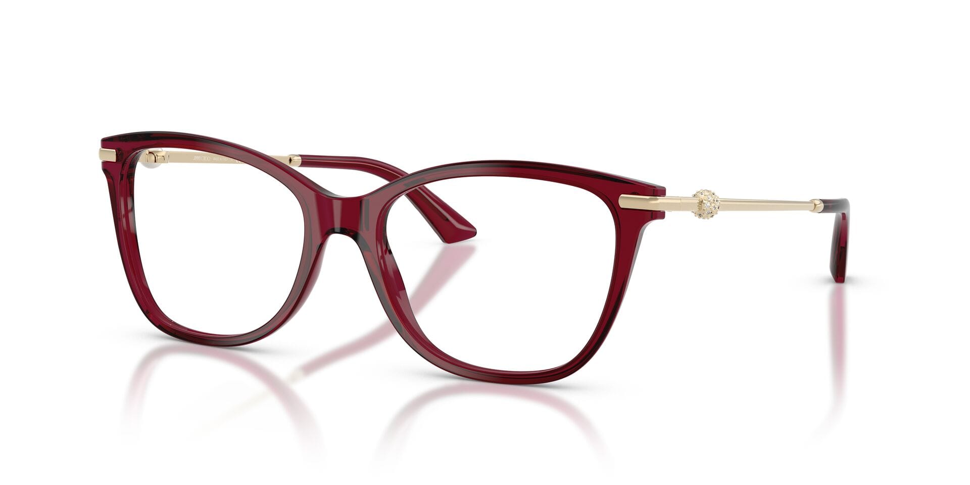 JC 3007HB 5062 0JC3007HB Frame Transparent Red Female Full M Frame — Transparent Red frame — view 1