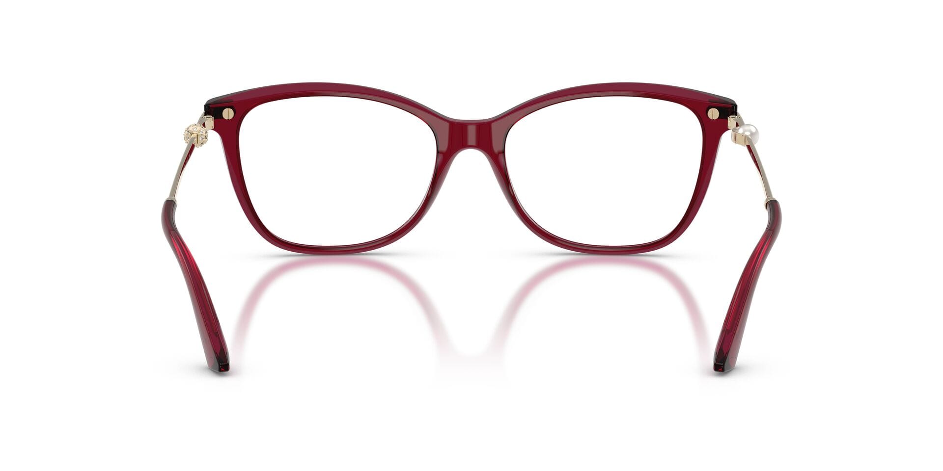 JC 3007HB 5062 0JC3007HB Frame Transparent Red Female Full M Frame — Transparent Red frame — view 2