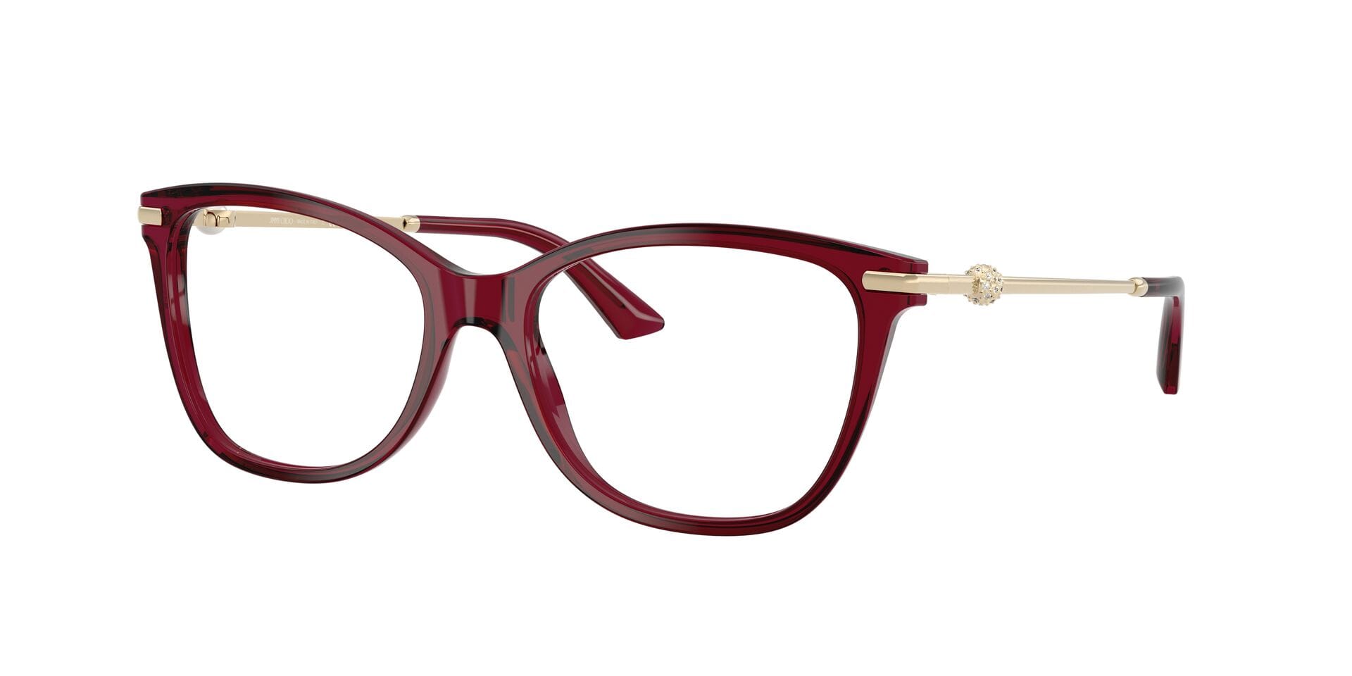JC 3007HB 5062 0JC3007HB Frame Transparent Red Female Full M Frame — Transparent Red frame — view 3