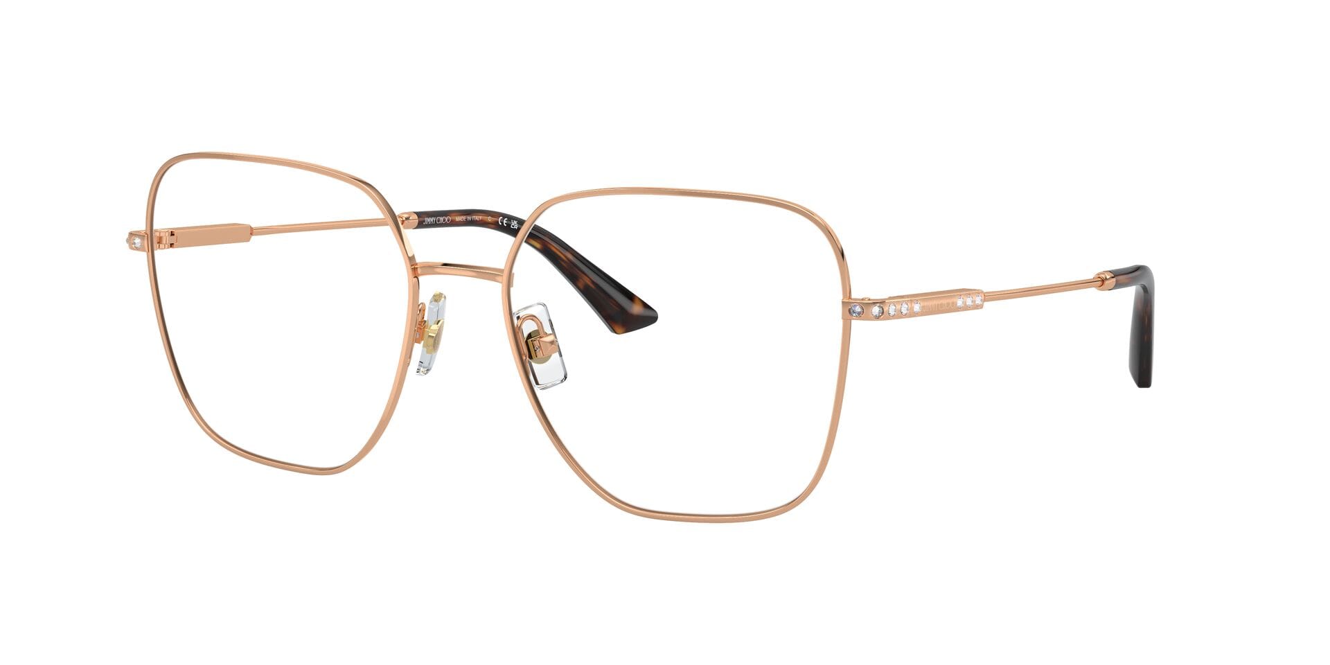 Jimmy Choo 0JC2001B Frame Rose Gold Female - Frame — Rose Gold frame — view 3