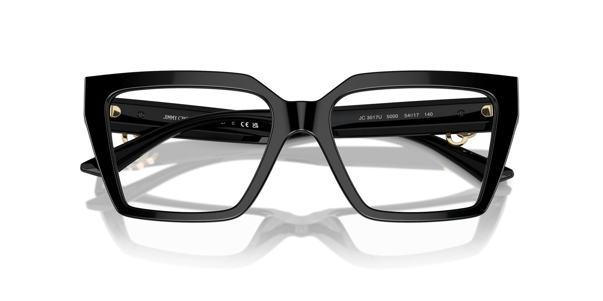 Jimmy Choo 0JC3017U Frame Black Female RimLess - Frame — Black frame — view 7