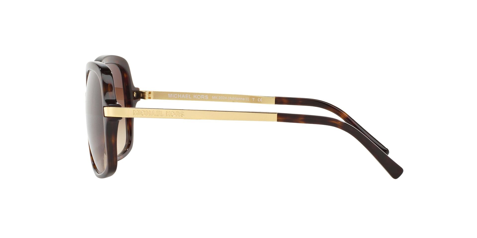 Michael Kors 0MK2024 Sunglass Havana Female Full Metal Sunglass — Havana frame — view 7